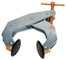 Kant Twist Cantilever Clamp, No-Mar® Round Flat-Pad Jaws w/ Weaver-Grip, 3
