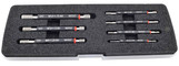 Precise 7 Piece H6 Go-Nogo Metric Thread Plug Gage Set With Handle - 4101-1171 Precise 7 Piece H6 Go-Nogo Metric Thread Plug Gage Set With Handle - 4101-1171