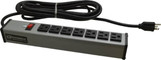 Legrand Wiremold 7 Outlets, 120 Volts, 15 Amps, 15 ft. Cord, Power Outlet Strip Free Hanging Mount, 5-15 NEMA Configuration, 13