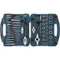 Bosch Tap & Die Set: 6-32 to 1/4-18 Taps, 6-32 to 3/4-16 Dies, Metric Carbon Steel, 1