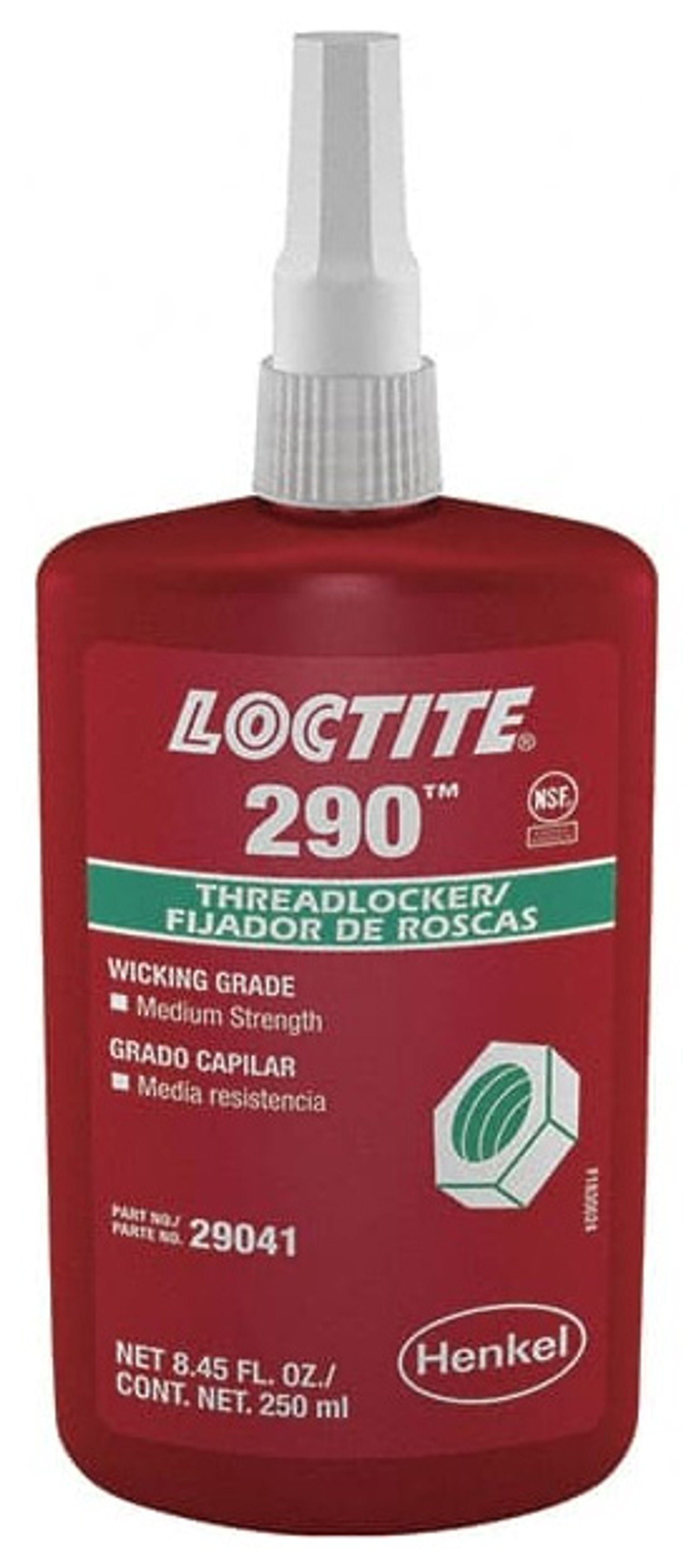 Loctite Medium Strength Liquid Threadlocker 290, 250 mL 628172