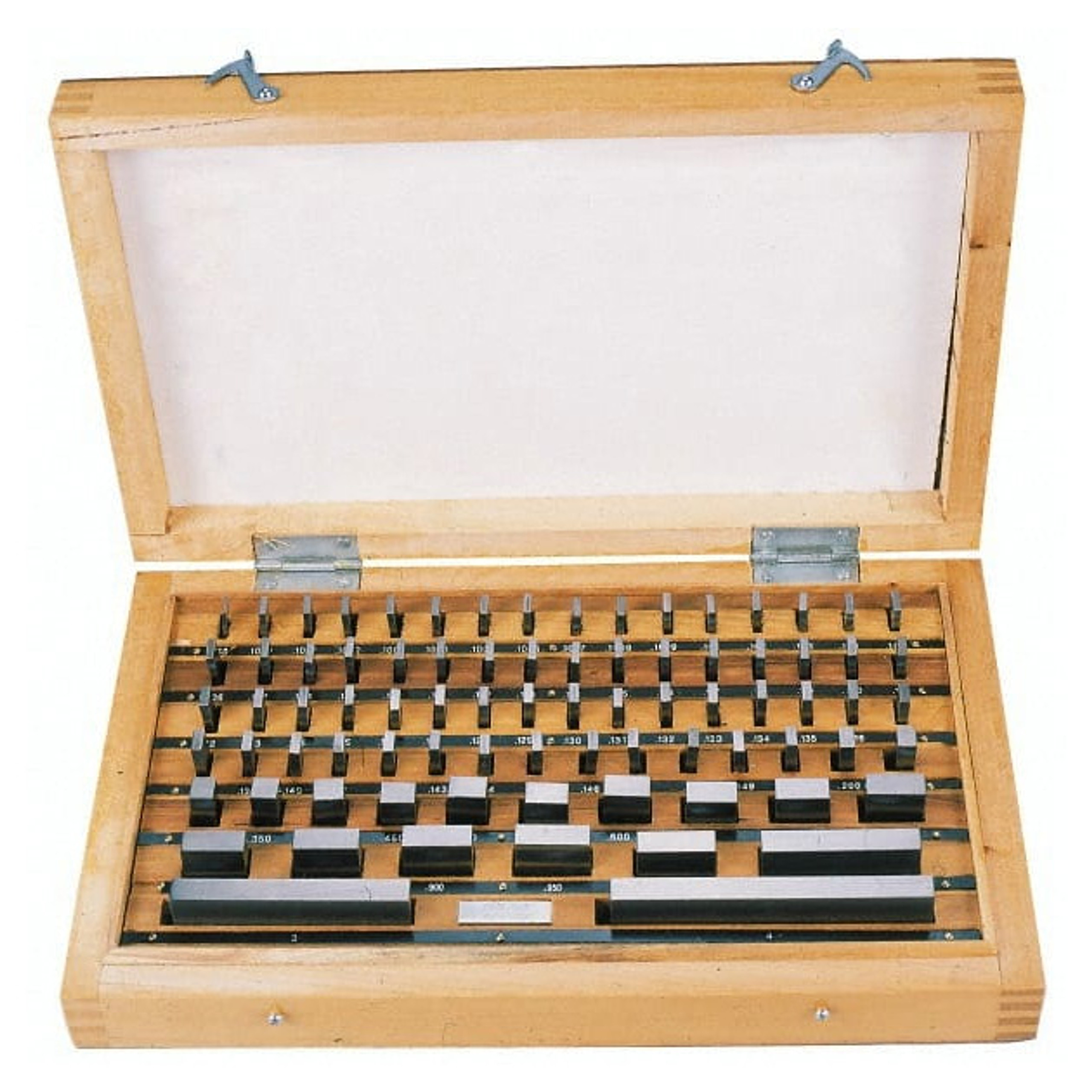 Value Collection Rectangular Gage Block Set, Steel, Grade 0, 81 Pieces