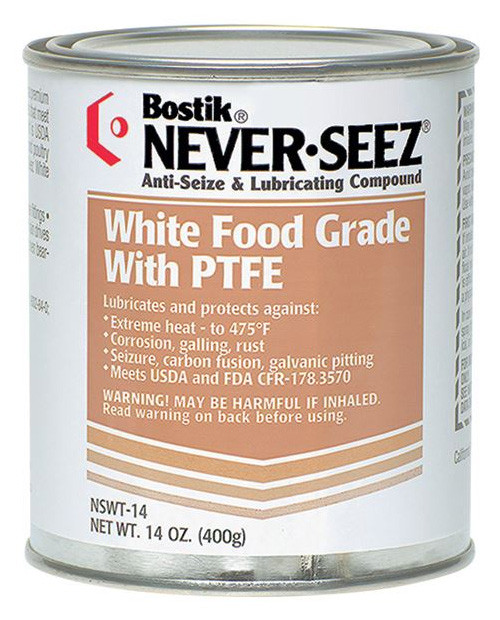 Bostik NeverSeez, White Food Grade with PTFE, 14 oz. 81006605