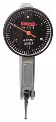 SPI Horizontal Dial Test Indicator, 0.03" Range, 0.0005" Graduation