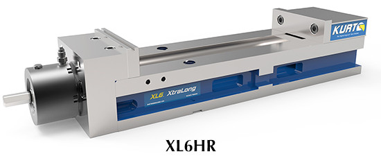 Kurt 6" Extra Capacity Reverse Hydraulic Vise XL6HR Penn Tool Co., Inc