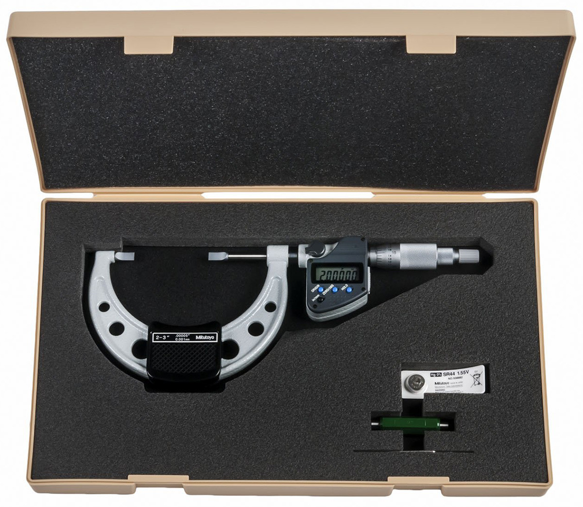 Mitutoyo Digital Blade Micrometer, 23"/50.876.2mm, Type A 422332