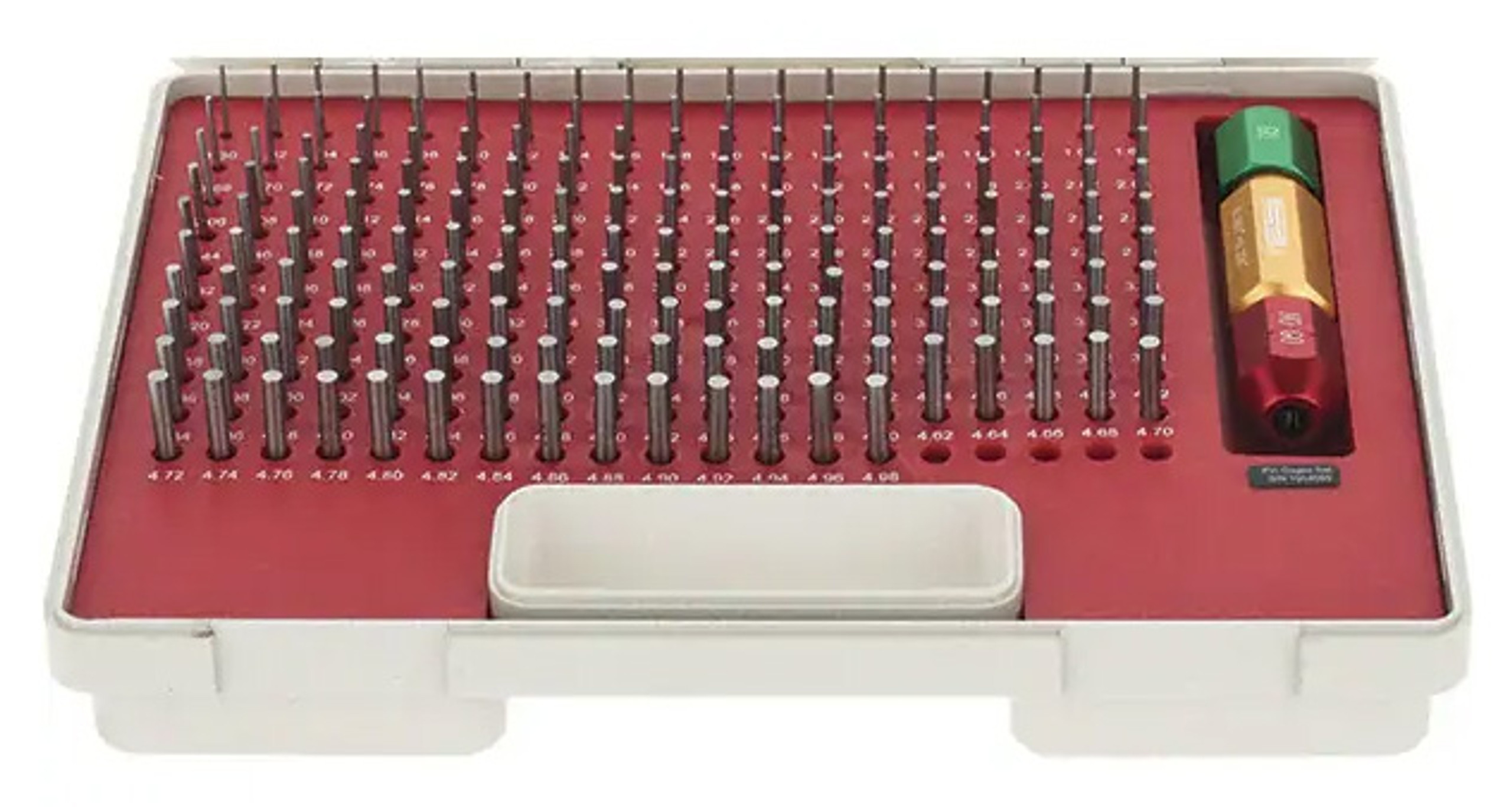 SPI Class ZZ Pin Gage Set, Metric, Steel, Minus Tolerance, 1.3 4.98mm