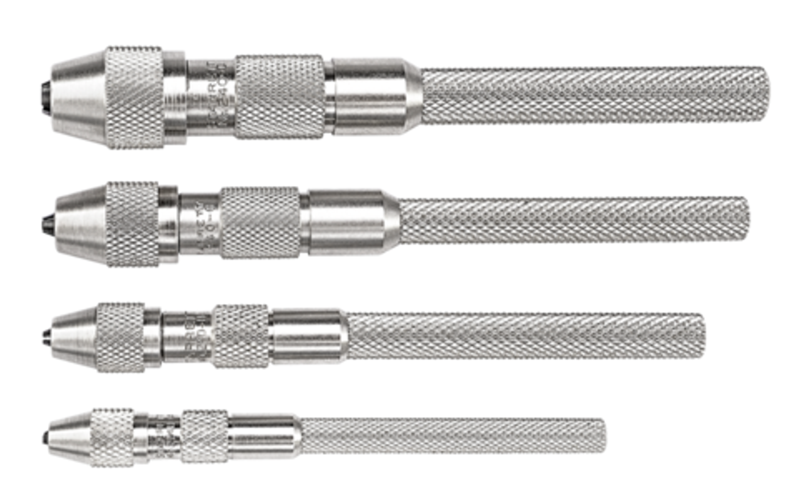 Starrett 4 Piece Pin Vise Set, .010" .200" Range S240Z 57051206