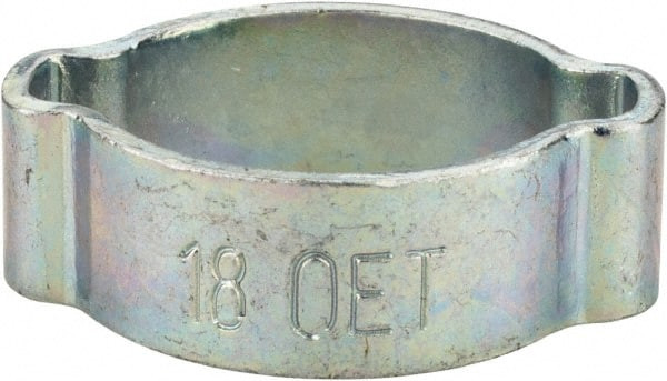 Oetiker 15 to 18mm, ZincPlated 2Ear Clamp 5/8" Noml Size, 4.71mm
