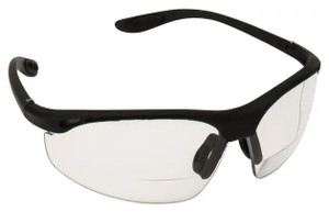 PRO-SAFE Mag Reader Bifocal Safety Glasses, Clear Lens, 2 Diopter - 56-177-9