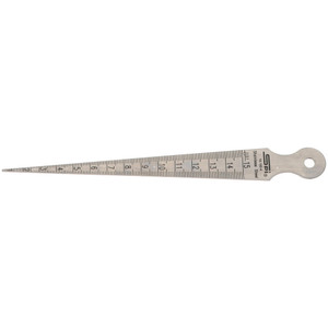 SPI Taper Gage 1/32" to 5/8" Measurement, 1 Leaf Taper Gage, 6" Long, 1/64" Graduation - 14-180-4