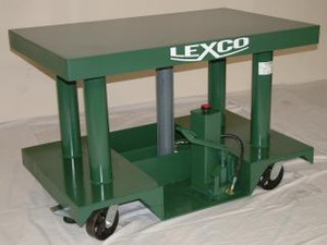 Lexco Foot Operated or Power Portable Hydraulic Lift Tables - 496046