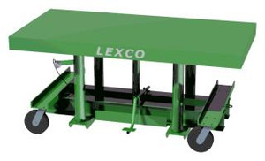 Lexco Long-Deck Foot Operated Hydraulic Lift Table - 492251