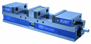 Kurt 4" HDL AngLock Manual Vise (Metric) with Hard Jaw Kit - HDLM4J