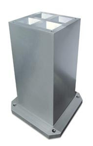 Kurt 4 Face ToolBlox Tombstone, Solid, Cast Iron, 400mm Base - TB4C40808