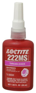 Loctite Low Strength Liquid Threadlocker #222MS, 50 mL - 62-822-2