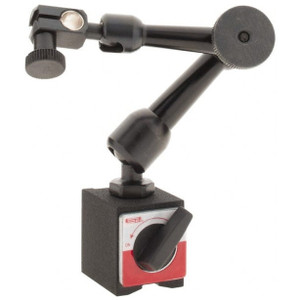 SPI Magnetic Base Indicator Holder with Articulating Arm, 7" Arm Length, 72 lbs. Magnetic Pull, 1.42" x 1.18" x 1.38" - 14-237-2