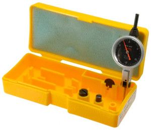 Peacock Dial Test Indicator, Horizontal, 0 - 0.030" Range, Black Dial Face - 11-873-7