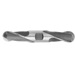 Precise 1/4" x 3/8" HSS 2 Flute Double End Balls Nose End Mill - BED-113