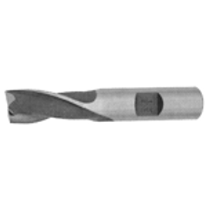 Precise H.S.S. End Mill, 1/2 x 1 x 3 With 1/2 Shank HSS 2FL - SMT-013