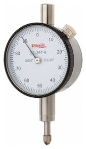 SPI Deluxe Dial Indicator, AGD Group 1, 0.250" Range, 0-100 Reading - 22-297-6