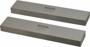 SPI Precision Steel Parallels, Matched Pair, 1/2" Thick x 6" Long, 1-1/4" Height - 13-204-3