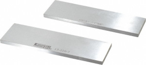 SPI Precision Steel Parallels, Matched Pair, 1/4" Thick x 6" Long, 1-3/4" Height - 13-216-7