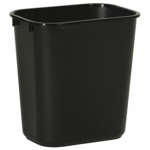 Rubbermaid Wastebasket Trash Container, Small, 13 Qt, Black FG295500BLA - 63-308-1