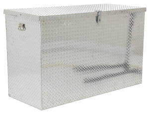 Vestil Aluminum Treadplate Portable Tool Box, 48" x 24" x 36" - APTS-3648