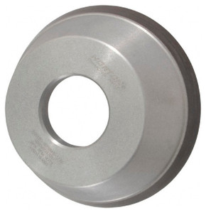 Norton Diamond Cup Wheel, Type 11V9, 3-3/4" Diameter, 1-1/4" Hole Size, 1-1/2" Thickness, 120 Grit, Fine Grade, 1/16" Superabrasive Depth - 36046100