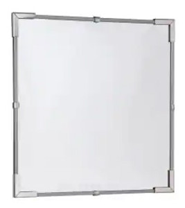 Pro-Safe Flat Mirror, Acrylic, Indoor, 12" x 12" - 56-466-6