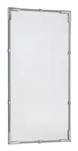 Pro-Safe Flat Mirror, Acrylic, Indoor, 16" x 24" - 56-468-2