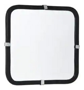 Pro-Safe Flat Mirror, Acrylic, Indoor/Outdoor, 12" x 12" - 56-470-8