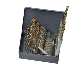 Value Collection 135° Point, Bright Finish, Cobalt Jobber Length Drill Bit Set - 45-147-6