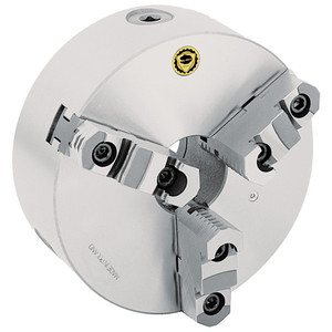Bison 3-Jaw Self-Centering Scroll Chuck, Plain Back #3205, 5" Diameter - 7-800-0500