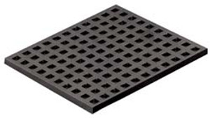 Mason Nitrile Vibration Isolation Pad NI6X6X5/16BLU, Size: 6" x 6" | Max load (PSI): 200 | Thick: 5/16" | Color: Blue - 35-259-1