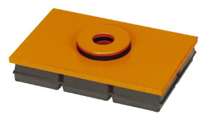 Mason Neoprene & Steel Vibration Isolation Pad #MBSW10X10, Type MBSW, 10" x 10" x 1", 5000 lbs. Max Load - 35-268-2