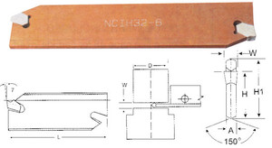 Precise Positive Stop Adjustable Blades For Self Lock Cut-Off Inserts - 404-0381