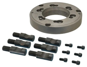 Interstate Chuck Adapter for 3-Jaw Self-Centering Plain Back Chucks, "D" Series for Camlock Spindles, 8" dia. D1-6 - 34-737-7