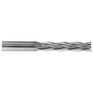 Precise Multi-Flute Single End Mills Long MXM Series, 3/4" Mill Dia, 1/2" Shank - MXM-296