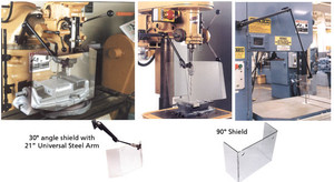 Rockford Universal Safety Shield, 30° Angle (10-3/8" Front) w/ 21" Universal Arm - KYL-113