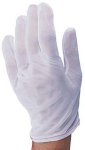PRO-SAFE Woven Tricot Nylon Inspection Gloves, Mens Small - 56-214-0