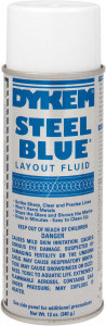 Dykem 12 OZ Steel Blue Layout Fluid Aerosol - 96-681-2