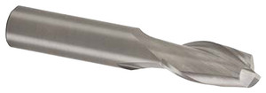 Atrax 2 Flute Centercutting Single End Mill, 1/8" Mill Dia, 1/8" Shank Dia, 1/4" LOC - 45-158-3