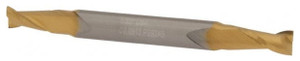 Atrax 2-Flute TiN Coated Centercutting Double End Mill, 5/32" Mill Dia., 3/16" Shank Dia., 5/16" LOC - 45-290-4