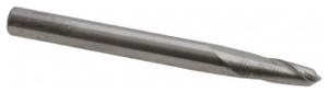 Atrax 2-Flute Centercutting Ball Single End Mill, 5/32" Mill Dia., 3/16" Shank Dia., 5/16" LOC - 45-517-0