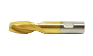 Putnam 2 Flute HSS TiN Coated Single End Mill, 1/8" - 45-727-5