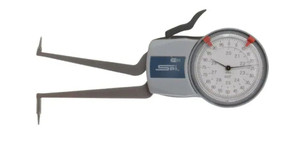 SPI Intertest Mechanical Caliper Gage 2 to 2.8″ Inside Dial Caliper Gage  0.0005″ Graduation, 0.0015″ Accuracy, 3.3″ Leg Length, 0.31″ Deep x 0.1″ Wide Groove, Ball Contact Points  - 15-514-3