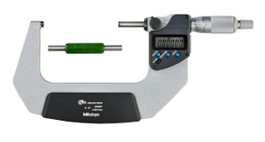 Mitutoyo IP65 Digimatic Coolant-Proof Micrometer, 3-4" w/ Ratchet Stop & SPC Output - 11-772-1