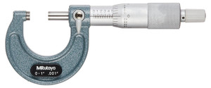 Mitutoyo Enamel Frame Outside Micrometer, 0-1" - 11-679-8